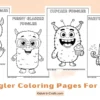 Funny Fuggler Coloring Pages Printable for Kids