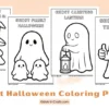 Ghost Coloring Pages for Halloween