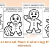 Free Printable Gingerbread Man Coloring Pages for Kids