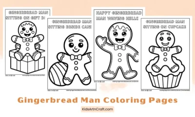 Free Printable Gingerbread Man Coloring Pages for Kids