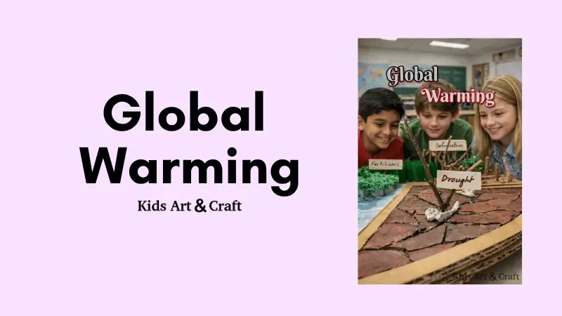 Easy Global Warming Model for School Science Exhibition