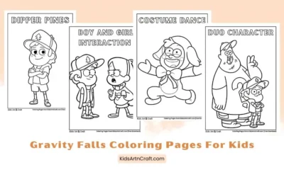 Gravity Falls Coloring Pages for Kids