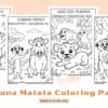 Printable Hakuna Matata Coloring Pages for Kids