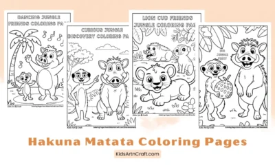 Printable Hakuna Matata Coloring Pages for Kids
