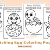 Hatching Egg Coloring Pages for Kids