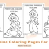 Jasmine Coloring Pages for Kids