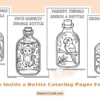 Jungle Inside a Bottle Coloring Pages for Kids