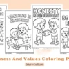 Kindness And Values Coloring Pages for Kids