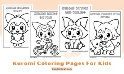 Cute Kuromi Coloring Pages for Kids to Print
