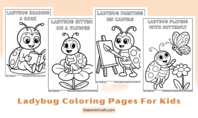 Adorable Ladybug Coloring Pages for Kids