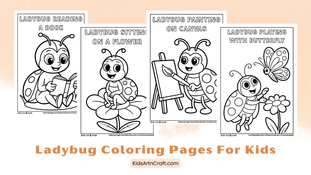 Adorable Ladybug Coloring Pages for Kids