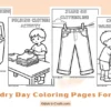Laundry Day Coloring Pages for Kids