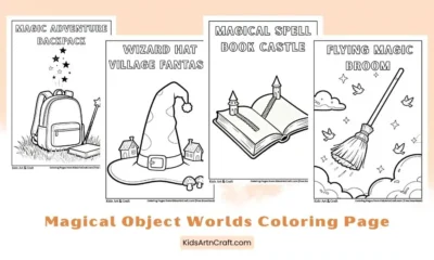 Magical Object Worlds Coloring Pages for Kids