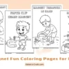 Magnet Fun Coloring Pages for Kids