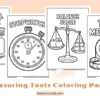 Fun Measuring Tools Coloring Pages for Kids