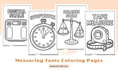Fun Measuring Tools Coloring Pages for Kids
