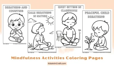 Mindfulness Activities Coloring Pages for Kids