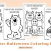 Monster Coloring Pages for Halloween