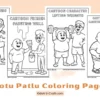 Cute Motu Patlu Coloring Pages for Kids