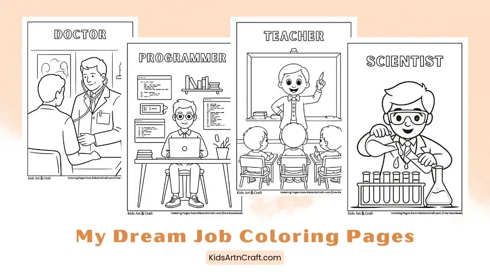 My Dream Job Coloring Pages for Kids