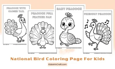 National Bird Coloring Pages for Kids