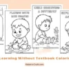 Nature Learning Without Textbook Coloring Page for Kids