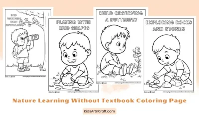 Nature Learning Without Textbook Coloring Page for Kids