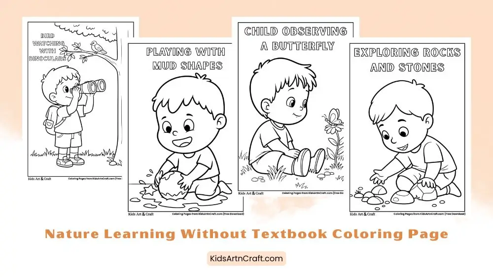 Nature Learning Without Textbook Coloring Page for Kids