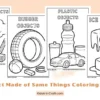Object Made of Same Things Coloring Page for Kids