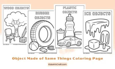 Object Made of Same Things Coloring Page for Kids