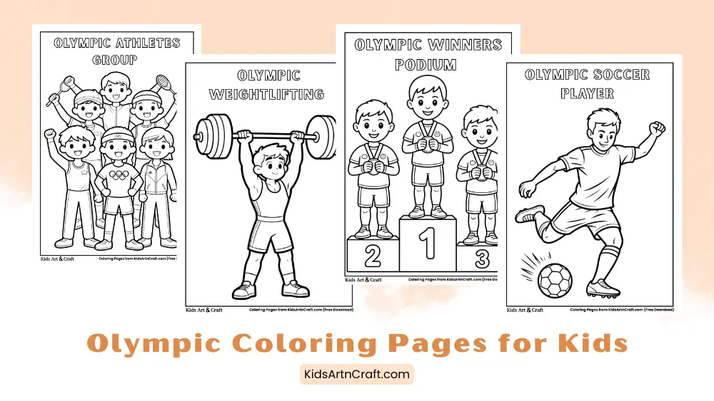 Olympic Coloring Pages for Kids