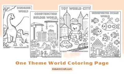One Theme World Coloring Pages for Kids