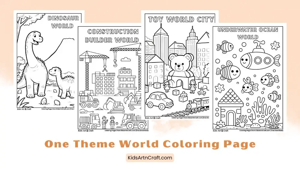 One Theme World Coloring Pages for Kids