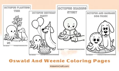 Fun Oswald and Weenie Coloring Pages for Kids