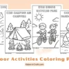 Outdoor Activities Coloring Pages for Kids