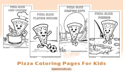 Printable Pizza Coloring Pages for Kids