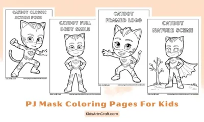 Printable PJ Masks Coloring Pages for Kids