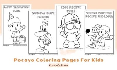 Cute Pocoyo Coloring Pages for Kids