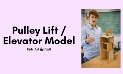 DIY Pulley Lift Machine Model Using Cardboard
