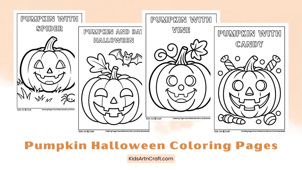 Pumpkin Coloring Pages for Halloween