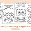 Rainy Day Coloring Pages for Kids