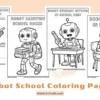 Robot School Coloring Pages for Kids