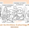 School Activities Coloring Pages for Kids