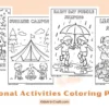 Seasonal Activities Coloring Pages for Kids