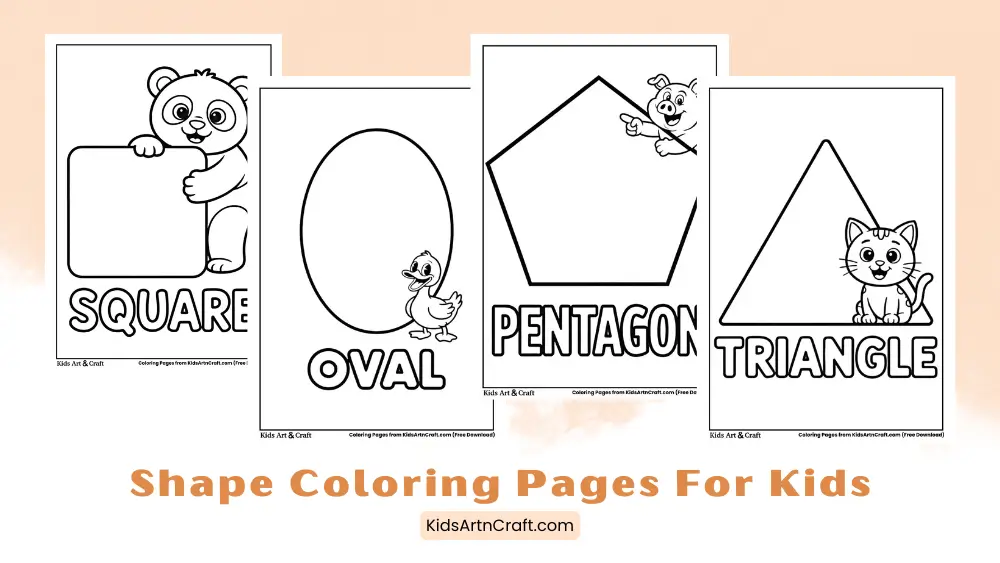 Printable Shape Coloring Pages for Kids