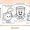 Simple Food Coloring Page for Kids