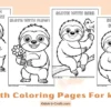 Sloth Coloring Pages for Kids