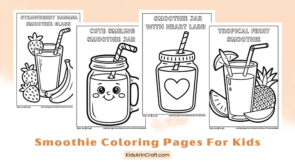 Smoothie Coloring Pages