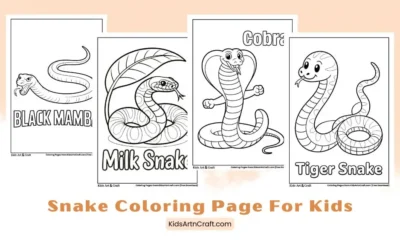 Best Snake Coloring Pages for Kids