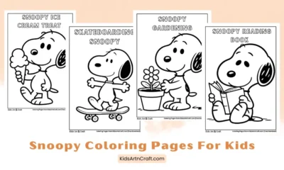Snoopy Coloring Pages